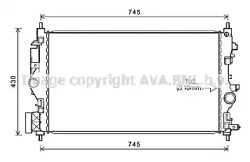 AVA QUALITY COOLING ol2683 -  Радиатор, охлаждение двигателя